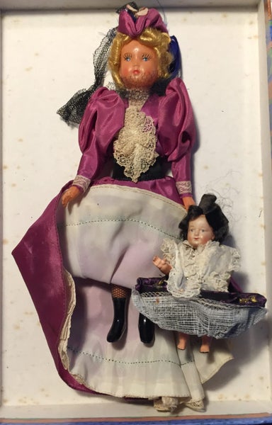 Two French Costume Celluloid Dolls Carousel 3