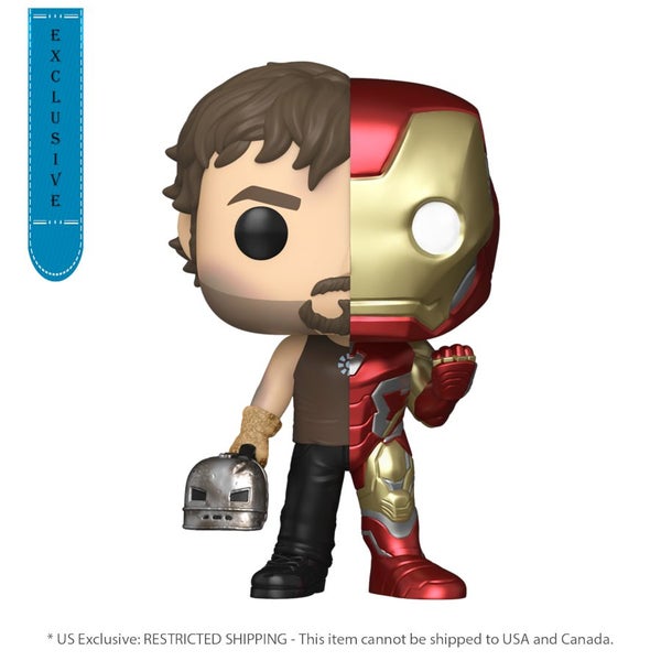 Marvel: Split - Tony Stark/Iron Man (US Exclusive) Pop! Vinyl Figure Carousel 1