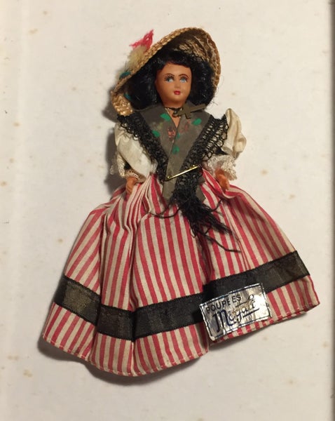 French 'Poupees Magali' Celluloid Doll Carousel 1