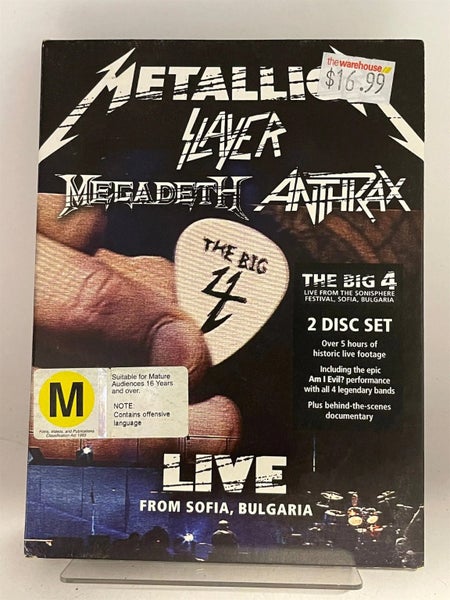 Sonisphere: Live From Sofia [DVD] by Metallica, Slayer, Megadeath, Anthrax Carousel 1