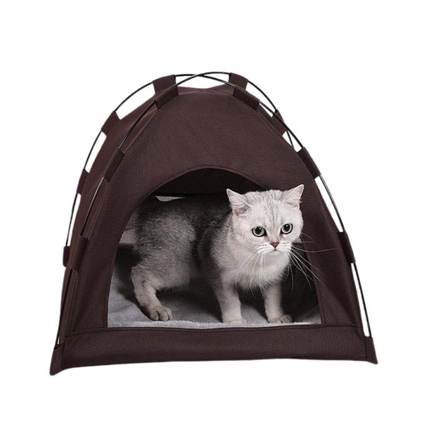 Cat Bed House with Soft Mat,Breathable Washable Pet Puppy Kennel Dog Cat Fo Carousel 1