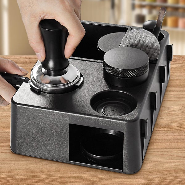 Espresso Tamping Station Height Adjustable Espresso Knock Box Nonslip Espre Carousel 1