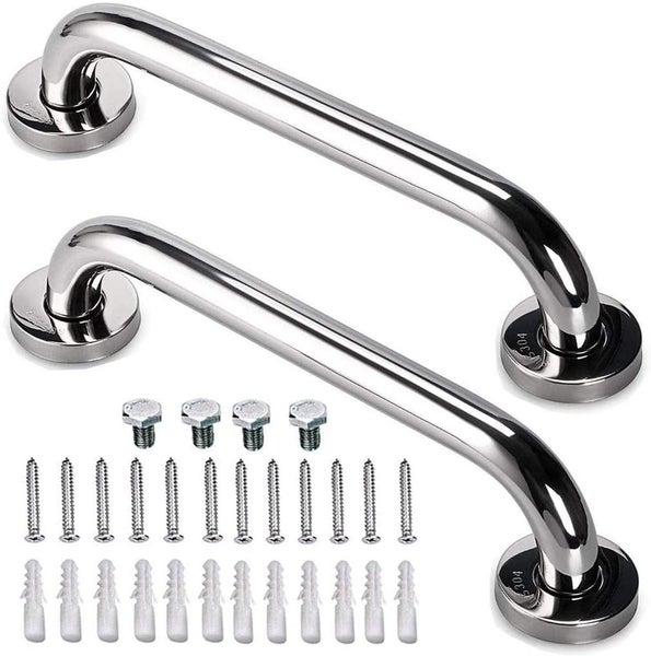 2 Pack 12 Inch Shower Grab Bar,Stainless Steel Shower Handle, Grab Bars for Carousel 1