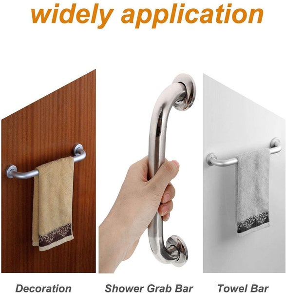 2 Pack 12 Inch Shower Grab Bar,Stainless Steel Shower Handle, Grab Bars for Carousel 2