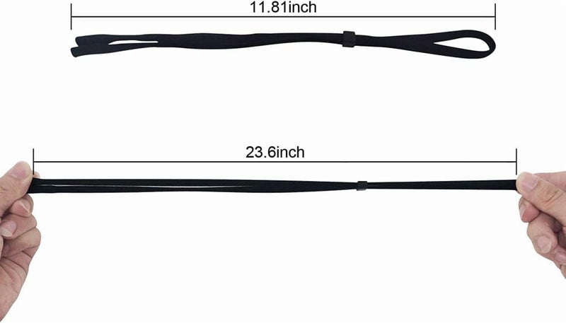 Pack of 12 Black Glasses Strap, Sports Sunglasses & Eyeglasses Holder Stra Carousel 5