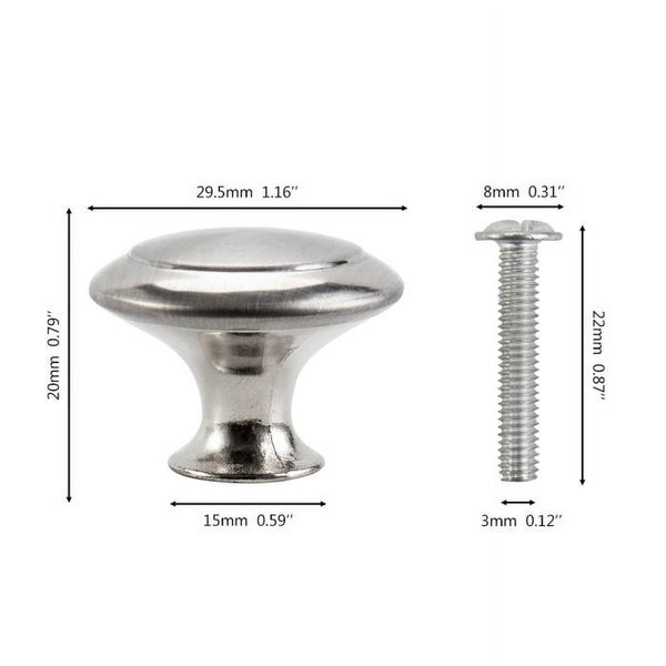 1/10/18pcs Knobs Round Kitchen Cupboard Cabinet Knobs Drawer Handles Drawer Carousel 2