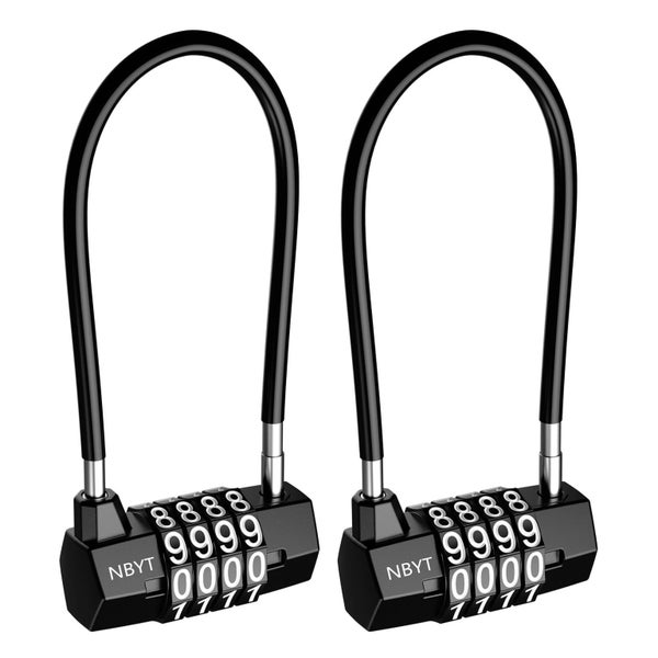 Combination Padlock, Long Shackle Code Resettable Combination Locks for Loc Carousel 1