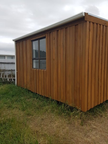 Macrocarpa solid timber bach64734602436227111