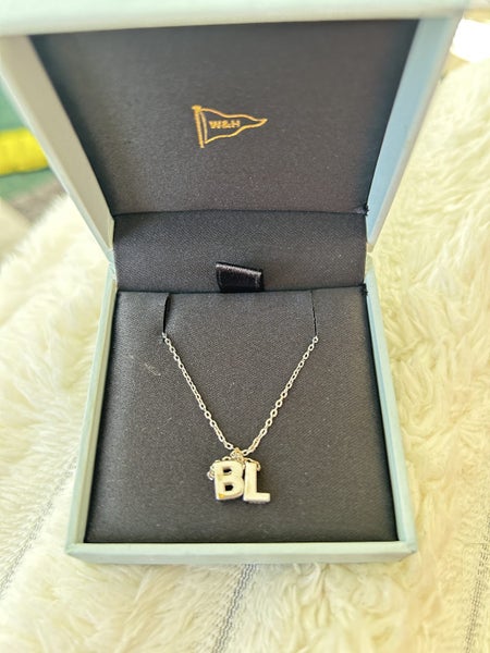 Sterling Silver LB, BL on individual letters necklace Carousel 2