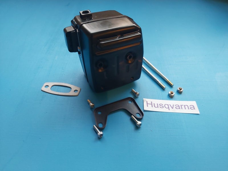 Husqvarna 394XP, 395XP Muffler with all Mounting Bolts *Spark Arrestor Type* Carousel 1
