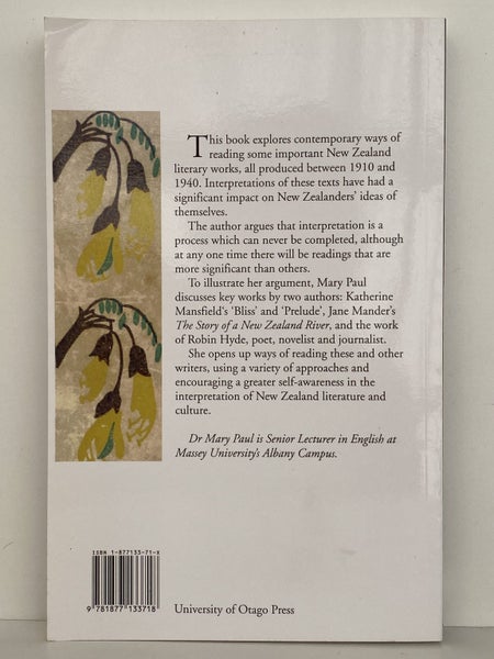 HER SIDE OF THE STORY: Readings of Mander, Mansfield and Hyde by Mary Paul Carousel 2