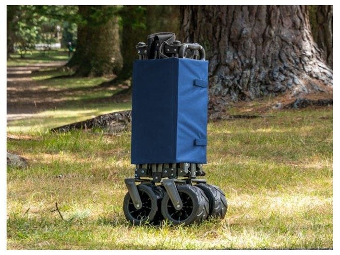 Mighty Carts Folding Beach Cart Navy Carousel 2
