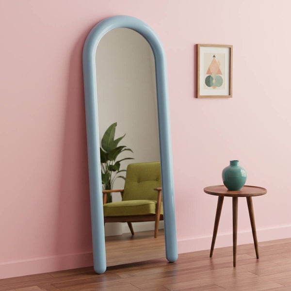 Alia 1.6m Full Length Mirror - Light Blue Carousel 1