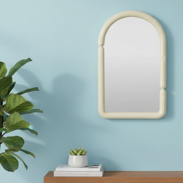 Alia Wall Mirror - Milk White Carousel 1
