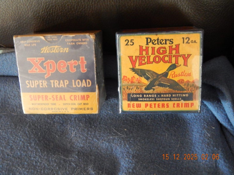 Western & Peters boxes of fired 12ga shells Carousel 1