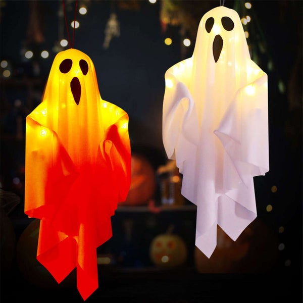 Flying Ghost Lights Halloween Decorations, LEDs Lighted Scary Hanging Glowi Carousel 1