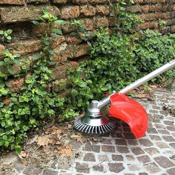 Steel Wire Wheel Garden Weed Brush Lawn Mower Grass Eater Trimmer Carousel 2