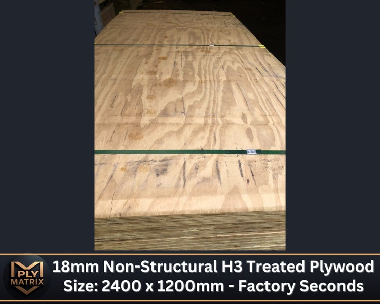 18mm Treated H3 Non Structual Plywood Sheets