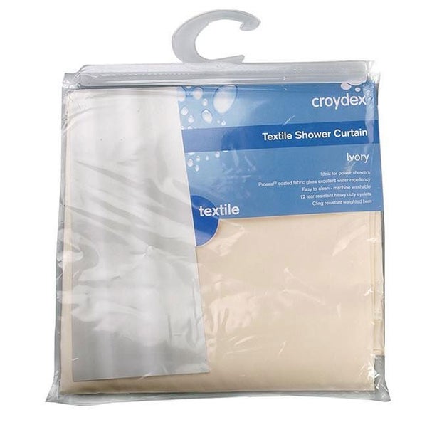 Luxury Shower Curtain Ivory Carousel 1