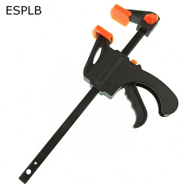 4'' inch Wood Clamp F-Type Nylon Quick Clip Woodworking Hard Grip Release Squ... Carousel 1