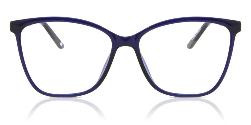 Full Rim Cat Eye Glossy Dark Blue SmartBuy Collection Albers AC395B 54 Fashion Carousel 1