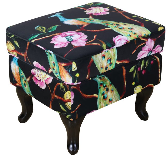 TNC Ottoman, Black Peacock Carousel 1