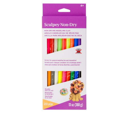 Sculpey Non Dry Modeling Clay - Colour Sampler 20pc Carousel 1