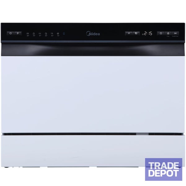 Midea Benchtop Dishwasher 55cm White with WiFi Carousel 1