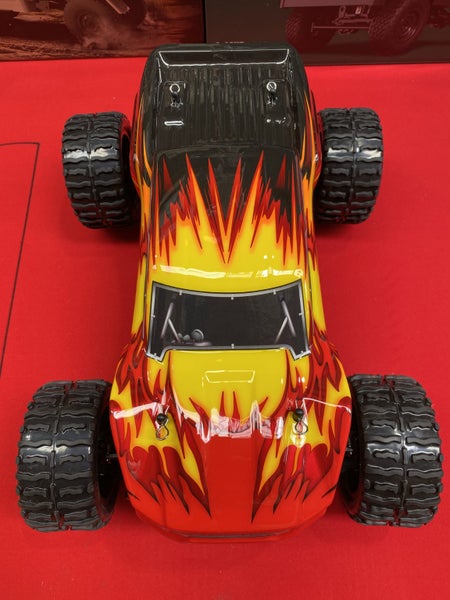 RC Monster Truck HSP 1/10 scale. RED/YELLOW Carousel 2
