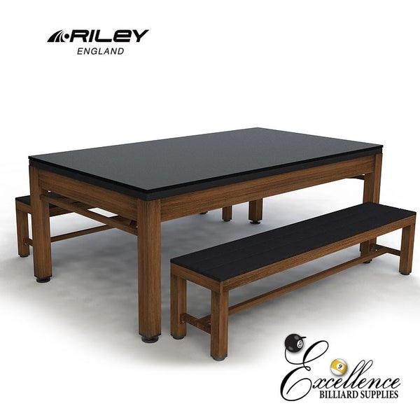 Riley - Neptune 7' - Outdoor Pool / Dining Table (Brown) Carousel 2