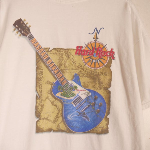 Vintage 90s Hard Rock Cafe Bahamas Heavy Tee XXL Carousel 6