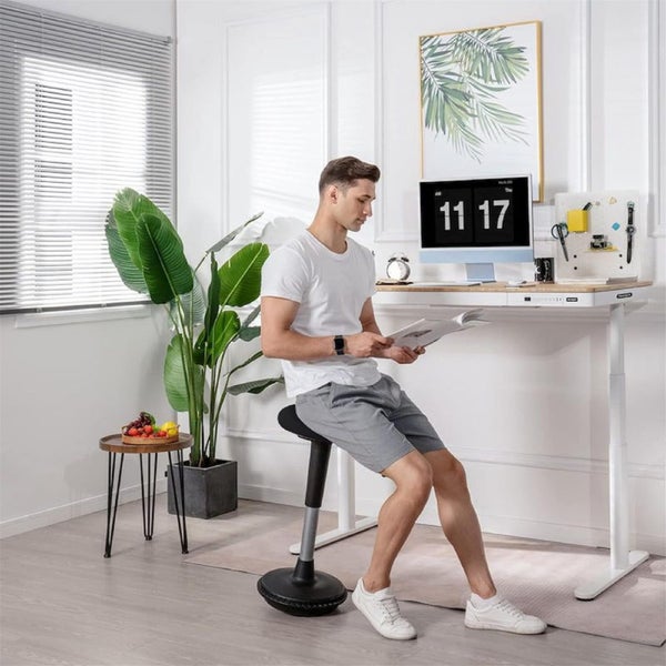 FlexiSpot Wobble Standing Stool Chair - Black - Height Adjustable 61-82cm - For Carousel 2