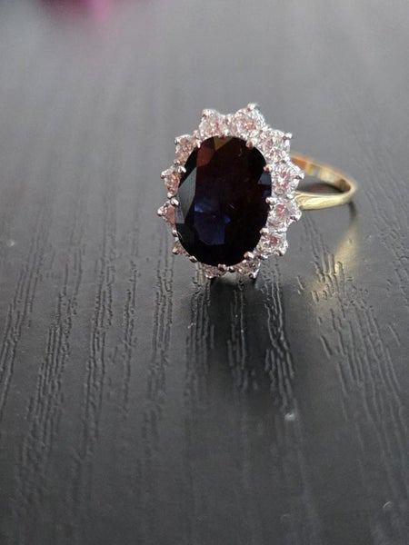 Sapphire and Diamonds Cluster Ring Carousel 2