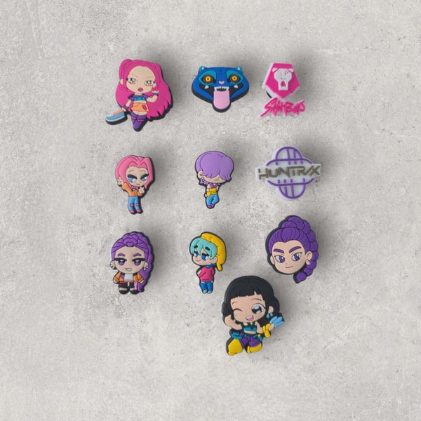 K-Pop Demon Hunters Shoe Charms 10pk Carousel 1