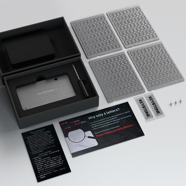 KEYSTONE Tablet - Seed Phrase Storage Carousel 5