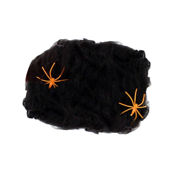 Super Stretchy Halloween Spider Web - 2 Bonus Scary Spiders, 100g Rayon Han Carousel 1