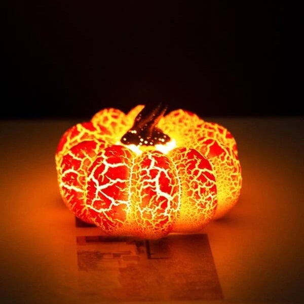 Glass LED Pumpkins Light with Timer for Halloween Pumpkin Decorations Fall Carousel 1