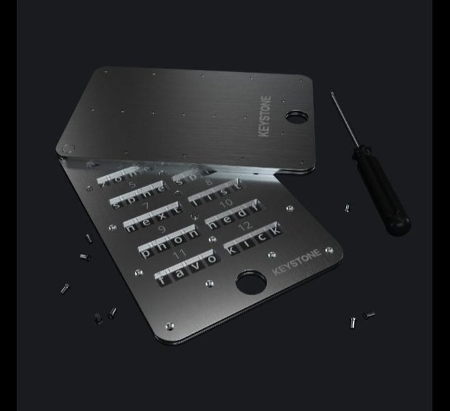 KEYSTONE Tablet PLUS - Seed Phrase Storage Carousel 4