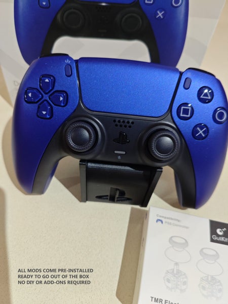 PS5 DualSense Pro Custom Controller TMR + Smart Buttons – Cobalt Blue Carousel 1