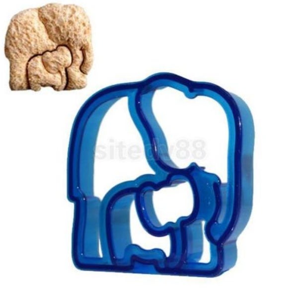 Elephant Puzzle Lunch Sandwich Bread Cookies Biscuit Food Cutter Mold Carousel 3
