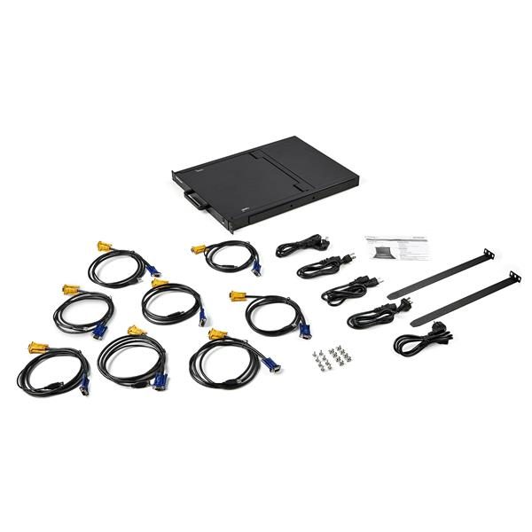 Rackmount KVM Console - 8 Ports with 17" LCD Monitor Carousel 2
