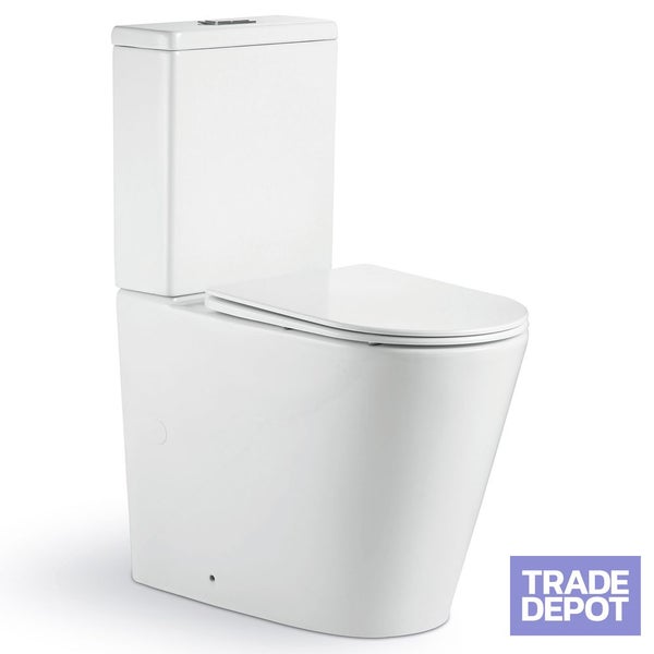 Vogue Vita Comfort Height Rimless Toilet Suite Carousel 1