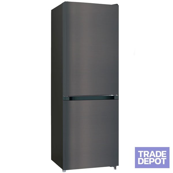 Vogue 540mm BMF Fridge Freezer 250L Black Stainless Steel 4 Star Carousel 1