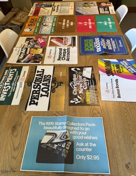 NZ Post Posters 1970s - 1980s x 17 - Rare Items Today Carousel 1