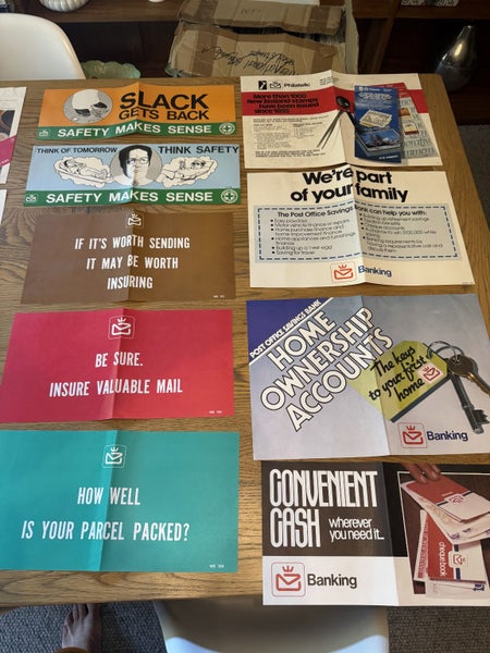 NZ Post Posters 1970s - 1980s x 17 - Rare Items Today Carousel 2