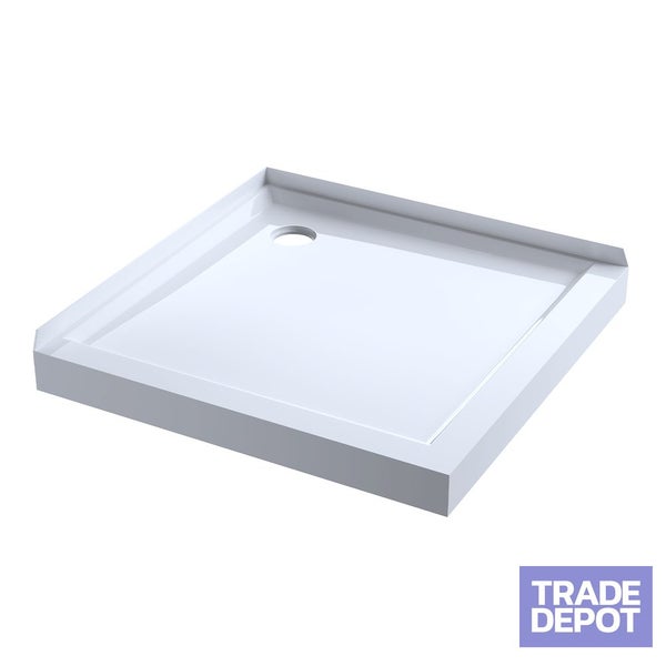 900mm Square Shower Tray Corner Waste Carousel 1