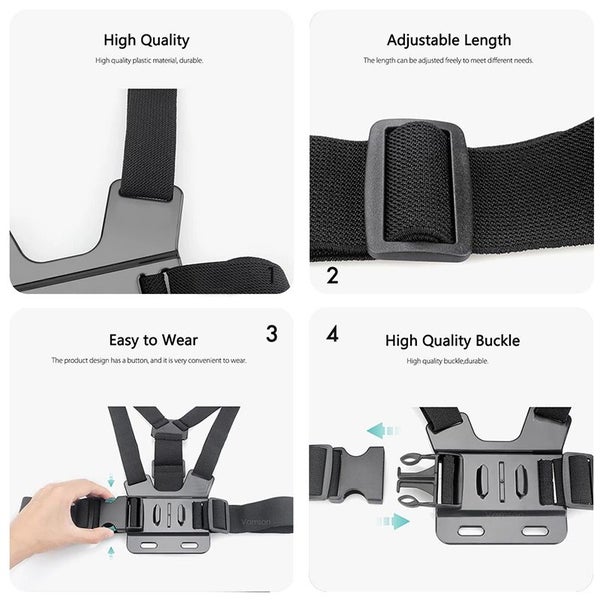 Phone GOPro Chest Mount Belt Bracket Carousel 7