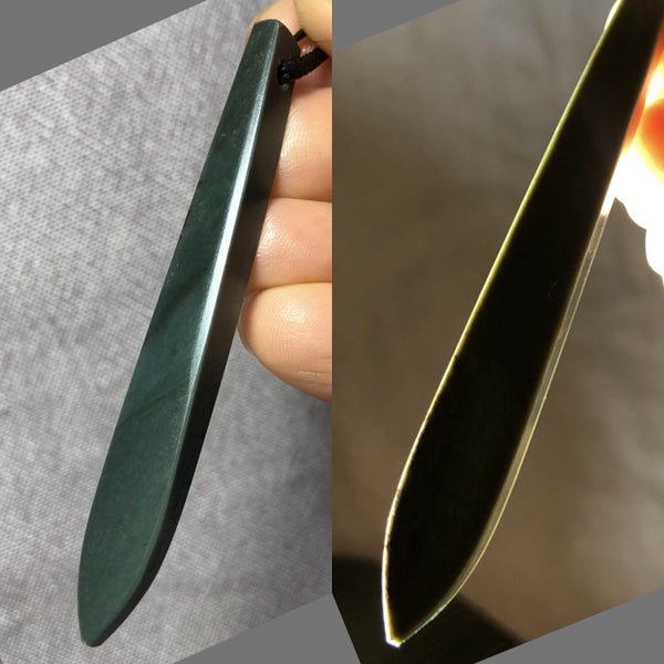 2 DAY AUCTION! 6.9cm NZ Pounamu Roimata Pendant, $1 Reserve Carousel 1