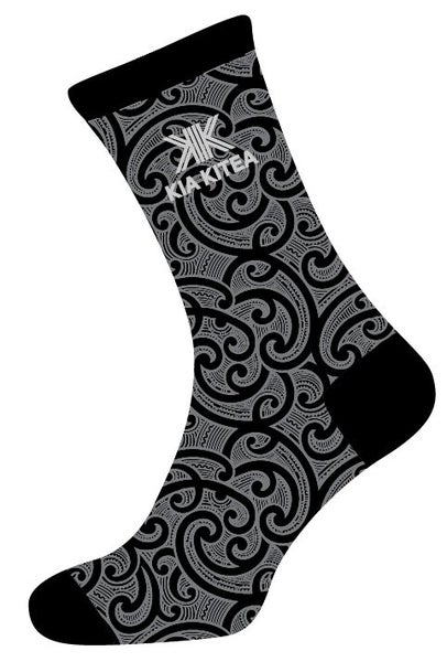 Kia Kitea Socks - Pango/Black Carousel 1
