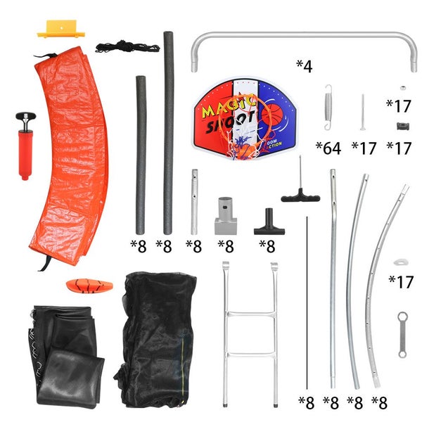 10FT Trampoline Kids Trampolines Carousel 2